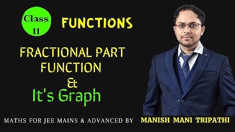 Fractional Part Function | Graph of Fractional Part Function for JEE
