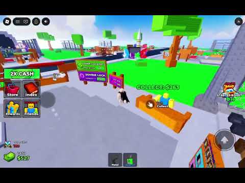 Killing thousands of zombies in zombie turret farm (my video got cut at the end short about progress