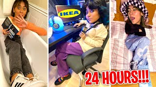 24 hours in IKEA Challenge | GEM Sisters