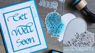 Stencil from Die Cuts Get Well Soon Card | Technique Friday with Els screenshot 2