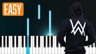 Alan Walker - Darkside 100% EASY PIANO TUTORIAL chords