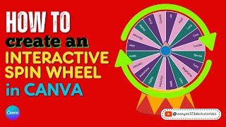 How to Create an Interactive Spin Wheel in Canva Tutorial for Beginners Step by Step