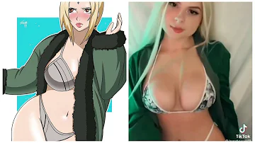 Sexy Tsunade in Real life 🥵 #naruto #tsunade #narutocosplay