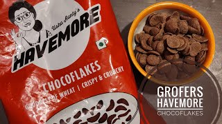 GROFERS HAVEMORE CHOCOFLAKES/CHOCOS REVIEW #chocos #havemorechocos #grofers #grofershappyhome
