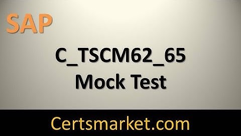 C_TSCM62_65 Mock Test That You Need to Pass C TSCM62 65 Exam