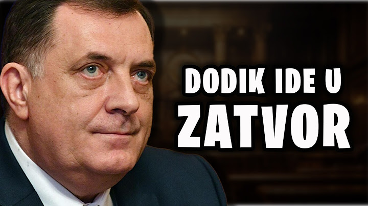MILORAD DODIK - DODIK BI MOGAO ZAVRŠITI U ZATVORU