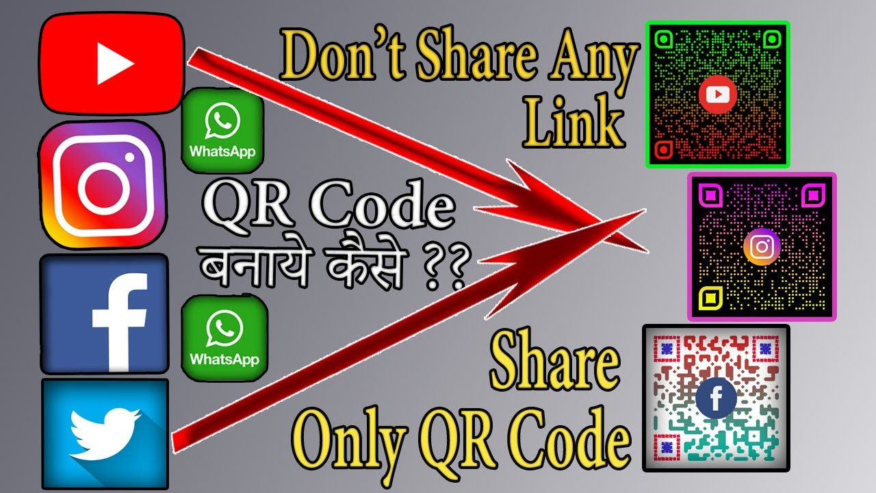 How To Create FREE QR Code For Facebook Instagram YouTube PhoneNo How To Create FREE QR Code For Facebook Instagram YouTube PhoneNo