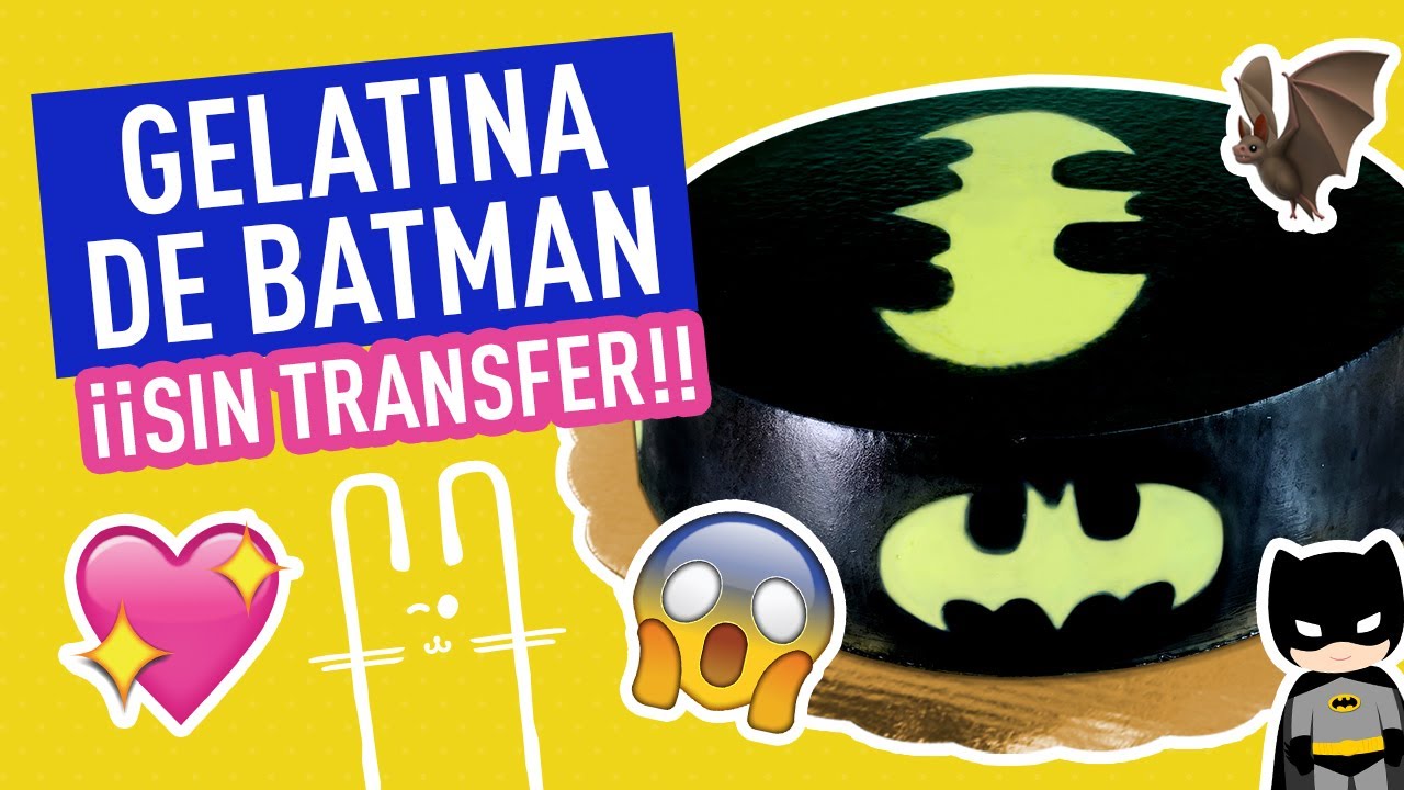 GELATINA BATMAN pintada con nuestro aerógrafo manual JAVE GLIT ?✨?✨  FIESTA BATMAN - YouTube