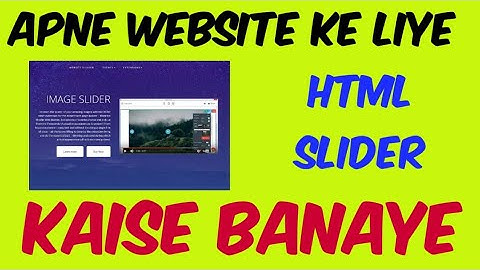 WowSlider ||How to create Amazing  Html Slider using Wow Slider for your website .