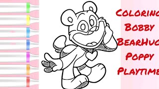 Coloring Smiling Critters Booby BearHug Poppy Playtime Coloring Page Book