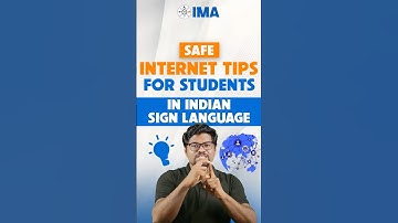 Safe Internet Tips for Students in Indian Sign Language | #internettips #deafawareness #safeinternet