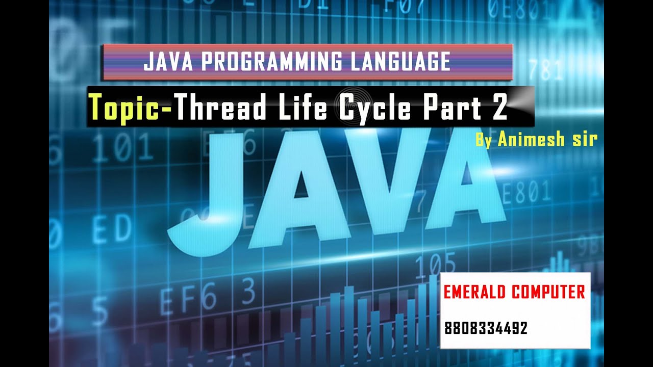 Thread life cycle in java language by Animesh sir - YouTube