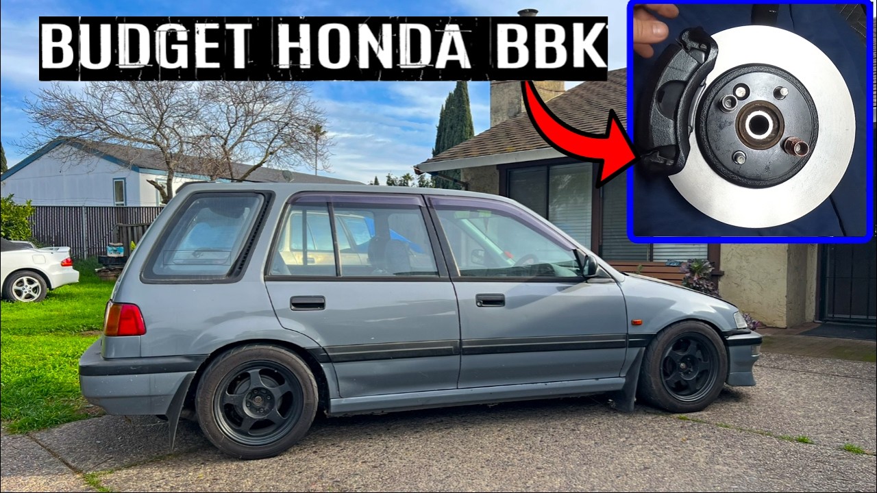 Neglected Civic Wagon | CHEAP Budget Honda BIG Brakes (BBK)