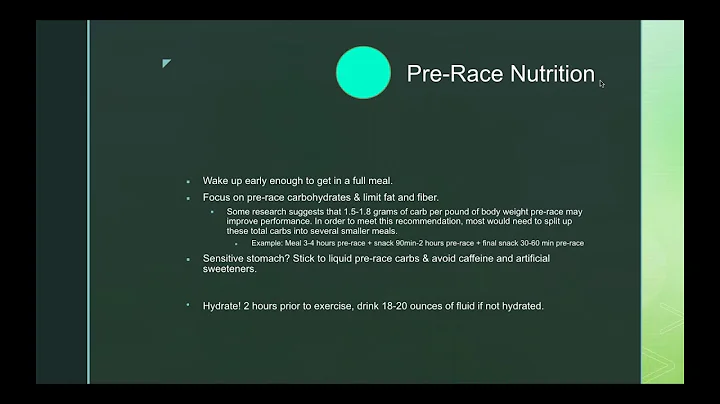 Race Day Nutrition Webinar with Coach Seth and Bri...