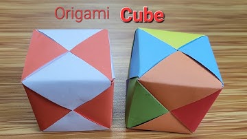 How to Fold an DIY:Origami 3D Cube #diy #papercraft #subscribe #craft