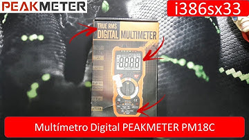 Multímetro Digital PEAKMETER PM18C