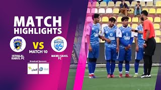 Afghanistan Champions League Season 03 - Istiqlal Kabul FC Vs Mawj Sahil FC - Match 10 Highlights⚽