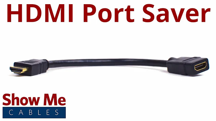 HDMI Male to HDMI Female Port Saver Adapter #2891