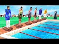 स्विमिंग पूल दौड़ Swimming Pool Race Funny Hindi Comedy Video