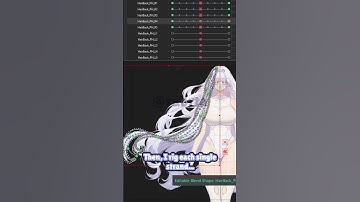 Hair Physics rigging! 🤍 #live2d  #vtuber