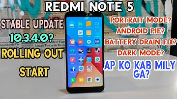 Redmi Note 5 Miui 10 3.1.0 stable update Rolling out start|| New Features