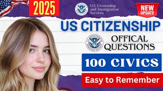 2025 random 100 civics questions and answers - U.S. citizenship interview I N400 Interview #n400