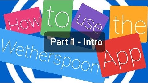 Wetherspoon App - Part 1