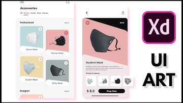 Mask Shop Mobile App UI Design made with Adobe XD | Speed Art | Simple | Clean | UI