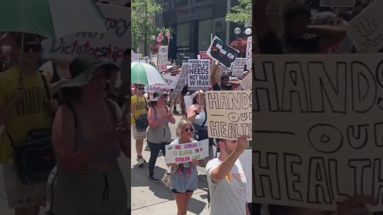  50501 Protest In Columbus Ohio On 7 4 2025