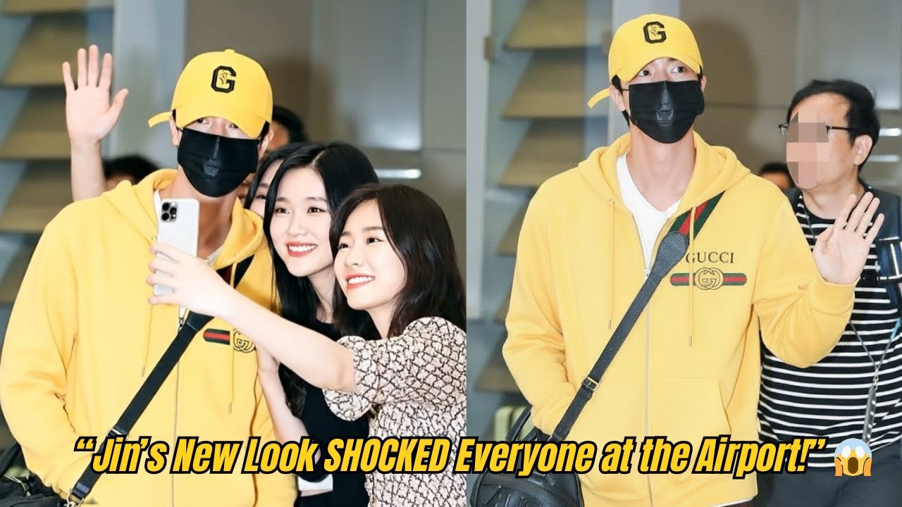 «12 минут назад! АРМИ сходят с ума! Новый образ Джина из BTS в аэропорту ошеломил всех!»