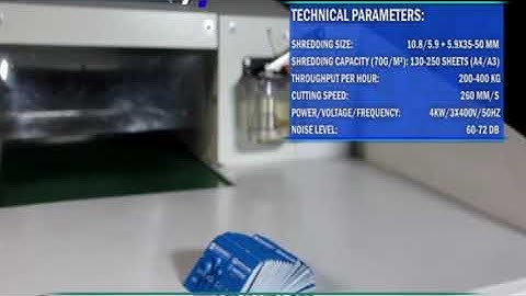 Industrial paper shredder