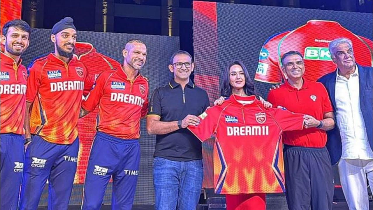 Tata IPL 2024 Punjab kings New Jersey PBKS vs DC Playing 11 punjab kings new jersey launch 2024