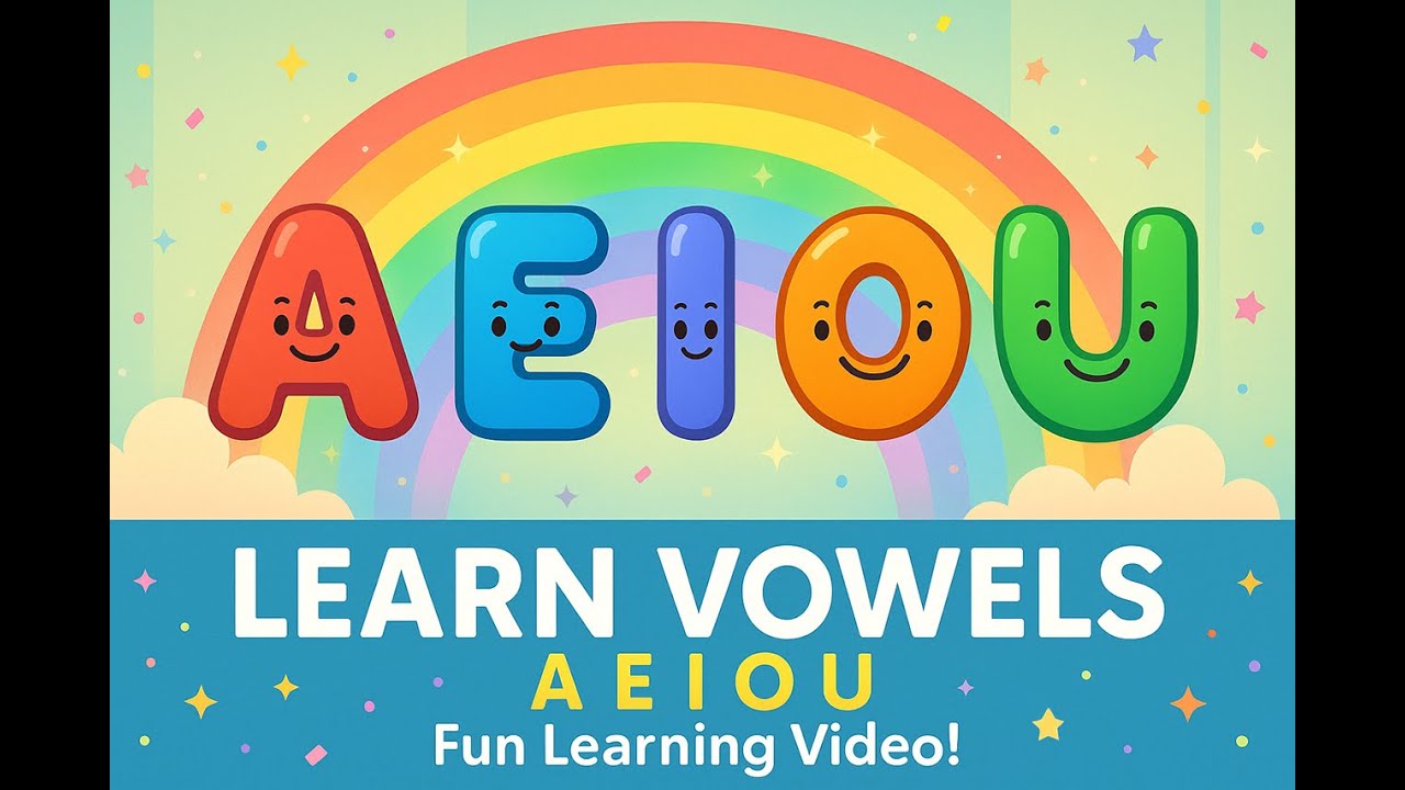 Learn English Vowels for Kids | A E I O U Phonics Song | Fun Animation ...