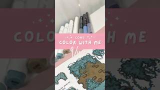 🌿 Easy Vine Coloring Tutorial | Ohuhu + Guangna Markers | How to Color by Hristina Bashevski