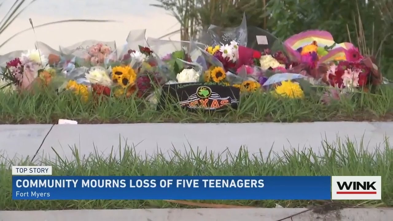 Community mourns the loss of five teenagers - YouTube