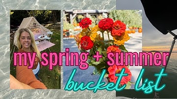 my spring + summer bucket-list || 50+ ideas! #bucketlist #summer #spring