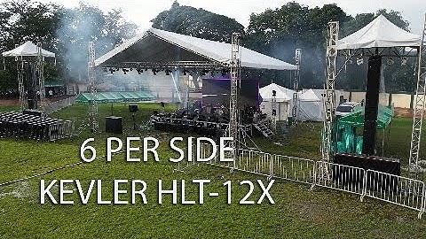 KEVLER HLT-12X 6 PER SIDE SOUND CHECK  AND REVIEW WITH BNYD, DJN, AND ESL LIGHST AND SOUND