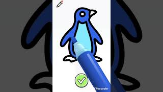 penguin 🐧🐧🐧 #colorpage #drawing #paint #paintingdrawing #art