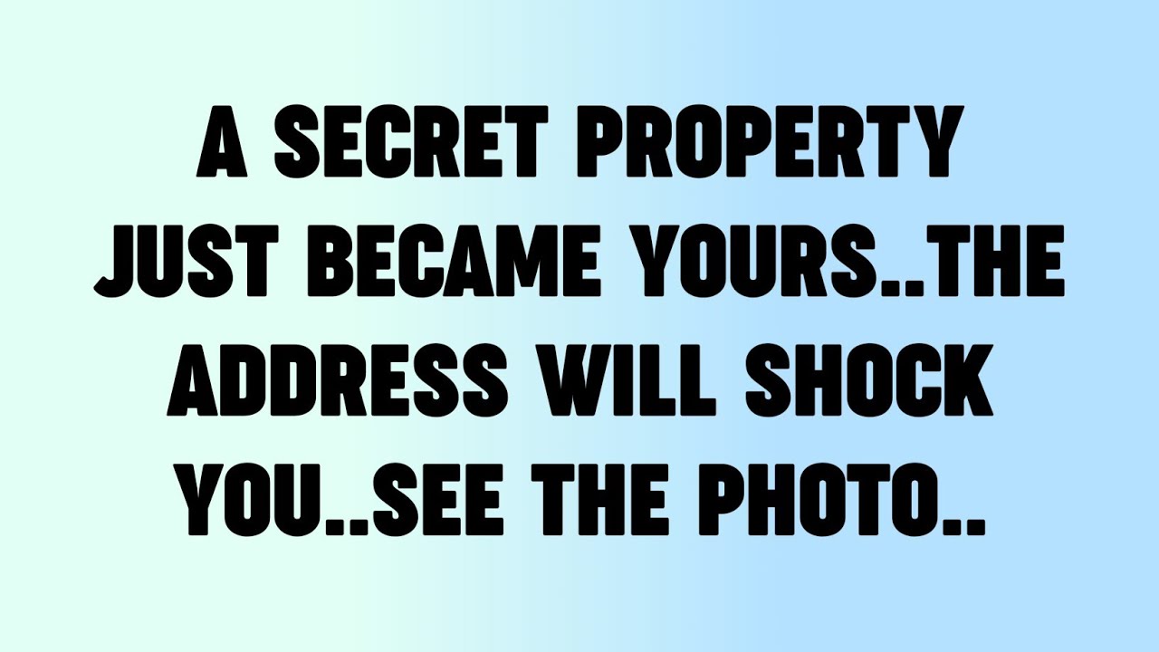 ✝️a secret property just became yours..the address will shock you..see the photo..