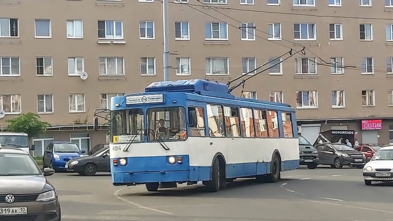 Троллейбус, маршрут №1 МТрЗ-6223 б.404 (Бывший №1765) (04.07.2022) Петрозаводск