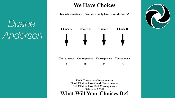 We Have Choices - Diagram explained by Duane Ander...