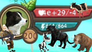 Dog sim Hack accont level 200,999 killing boss Special 600 subs screenshot 4