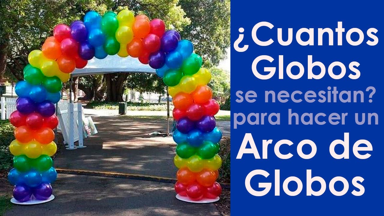 Cuántos globos necesito para hacer una guirnalda de globos? Calcular globos  en un arco orgánico 