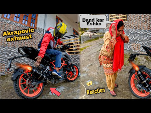 KTM RC 390 BS6 with full exhaust system 