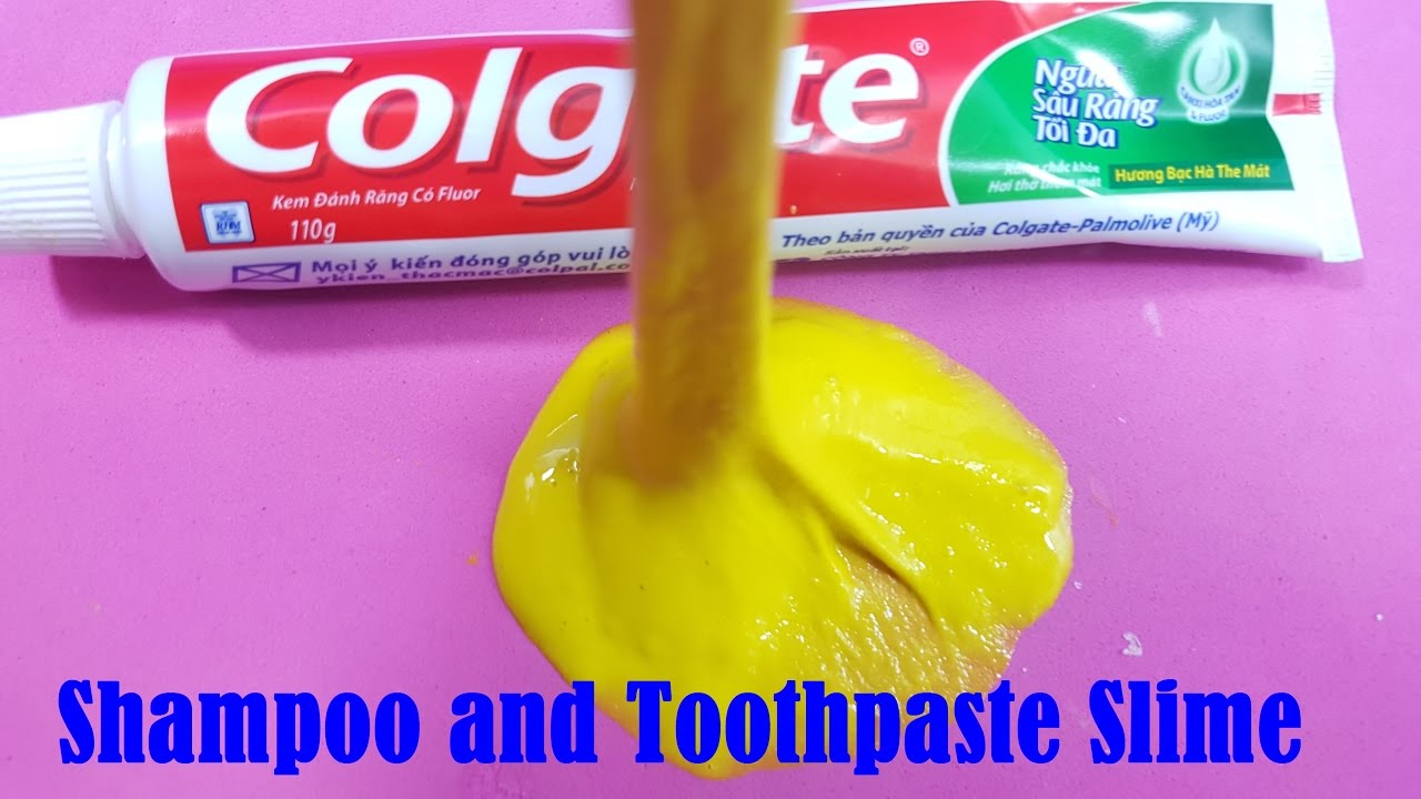 How To Make Slime With Shampoo Toothpaste And Sugar Without Glue Borax Easy