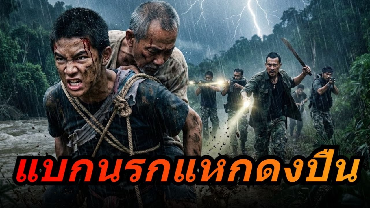 นิทาน แบกนรกแหกดงปืน วินาทีชีวิต!แบกคนแก่หนีโจรข้ามน้ำเชี่ยว ไหล่หลุดก็ไม่ยอมปล่อยมือ 