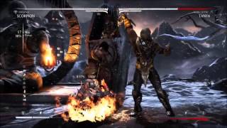 MKX Scorpion (Inferno) 40% Midscreen Vortex (1 Meter)Combo  After last patch
