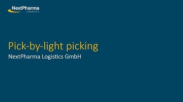 Pick-by-light picking - NextPharma Logistics