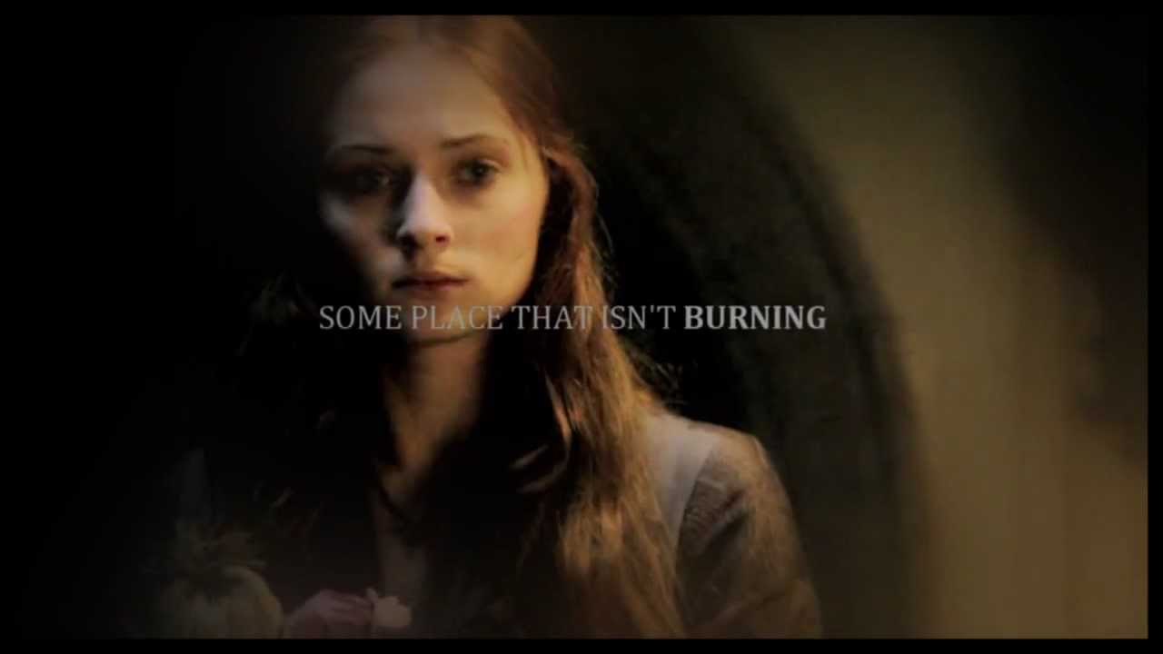 sandor & sansa // black is the colour of my true love's heart