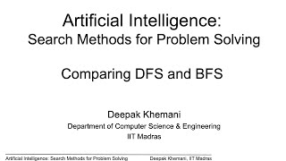 Comparing DFS and BFS
